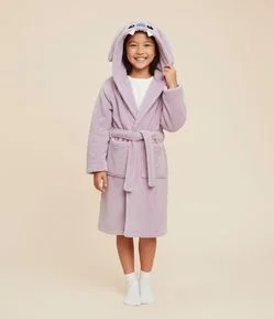 Roupão Infantil Felpudo com Capuz Personagem Angel – Tam 5 a 16 Anos