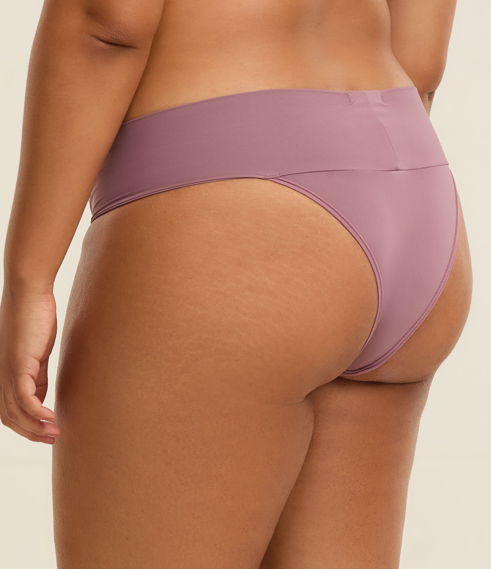 Calcinha em Microfibra com Cós Pala Duplo Curve & Plus Size Lilás 4
