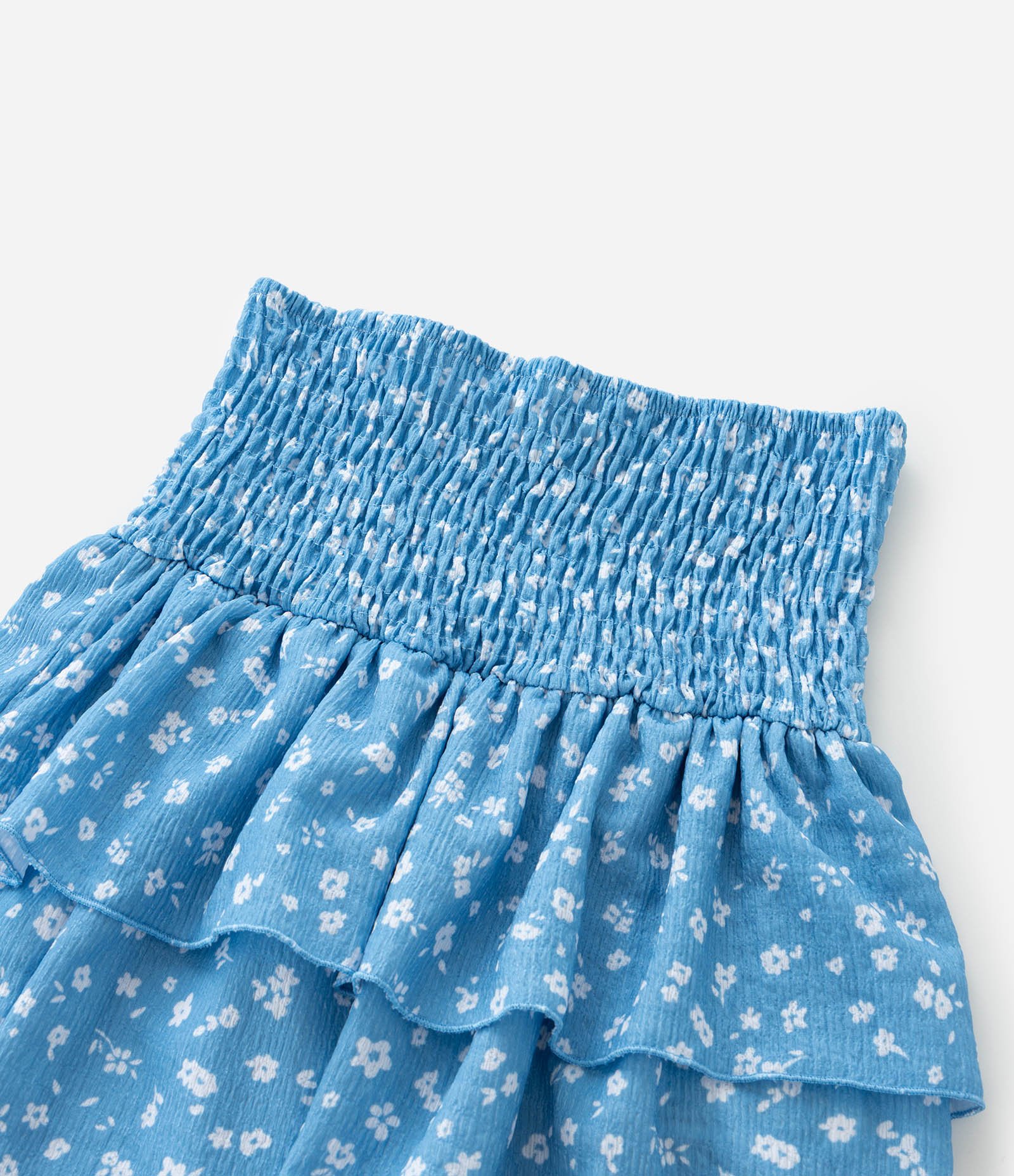 Shorts Saia Feminino Infantil Floral - Cintura Elástica Para Meninas 5-14 Anos