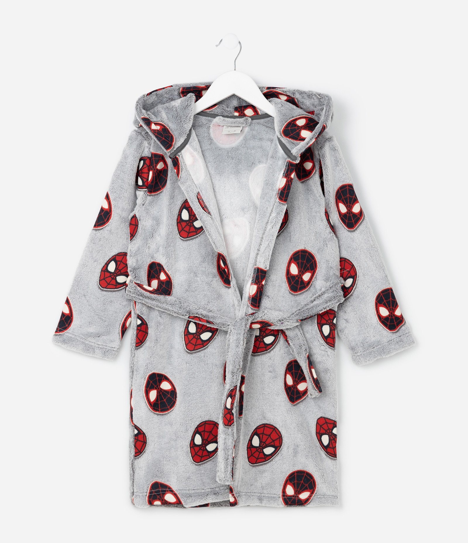 Roupão Infantil com Estampa Homem-Aranha – Tam 3 a 12 Anos Cinza 2