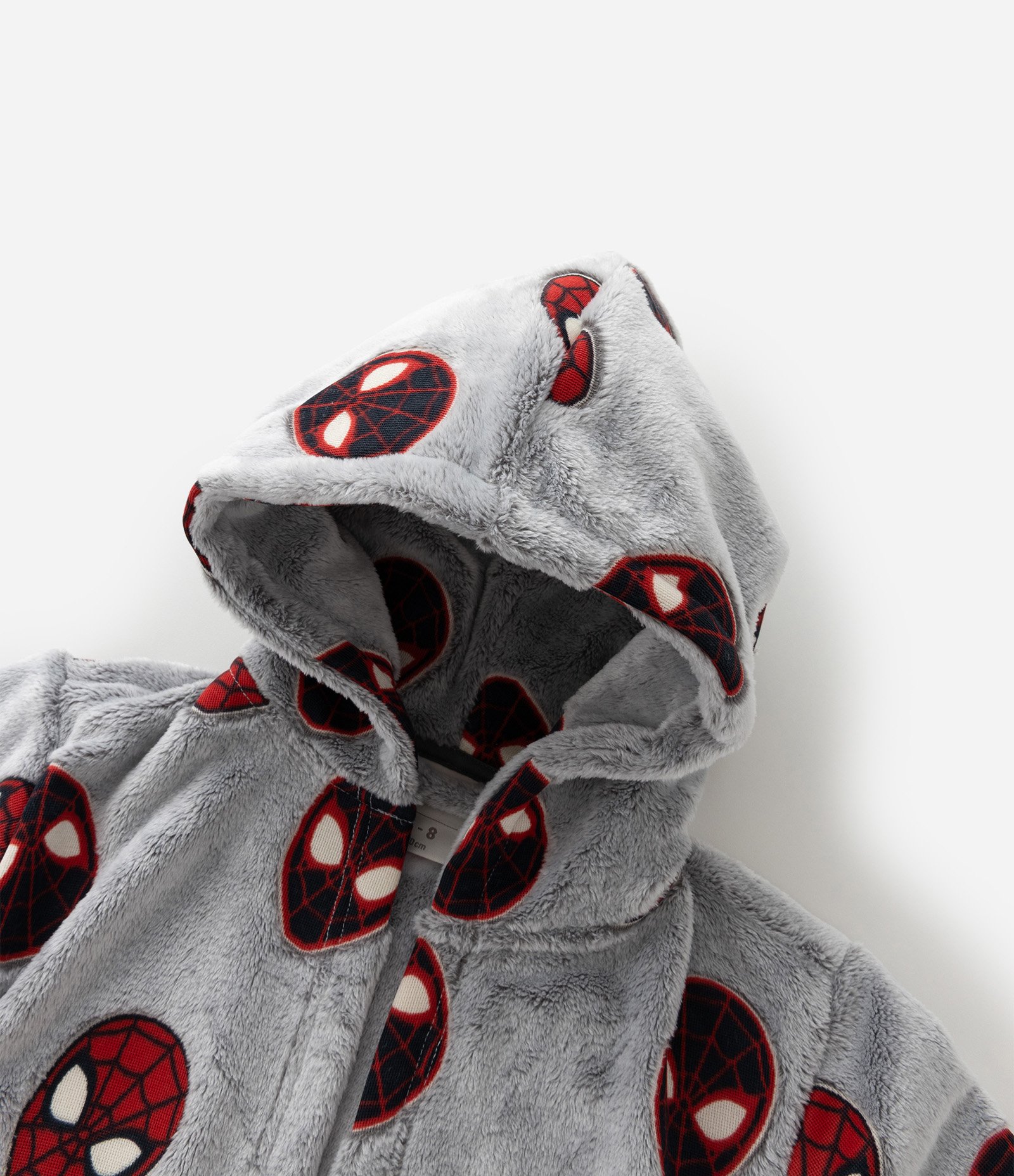 Roupão Infantil com Estampa Homem-Aranha – Tam 3 a 12 Anos Cinza 5