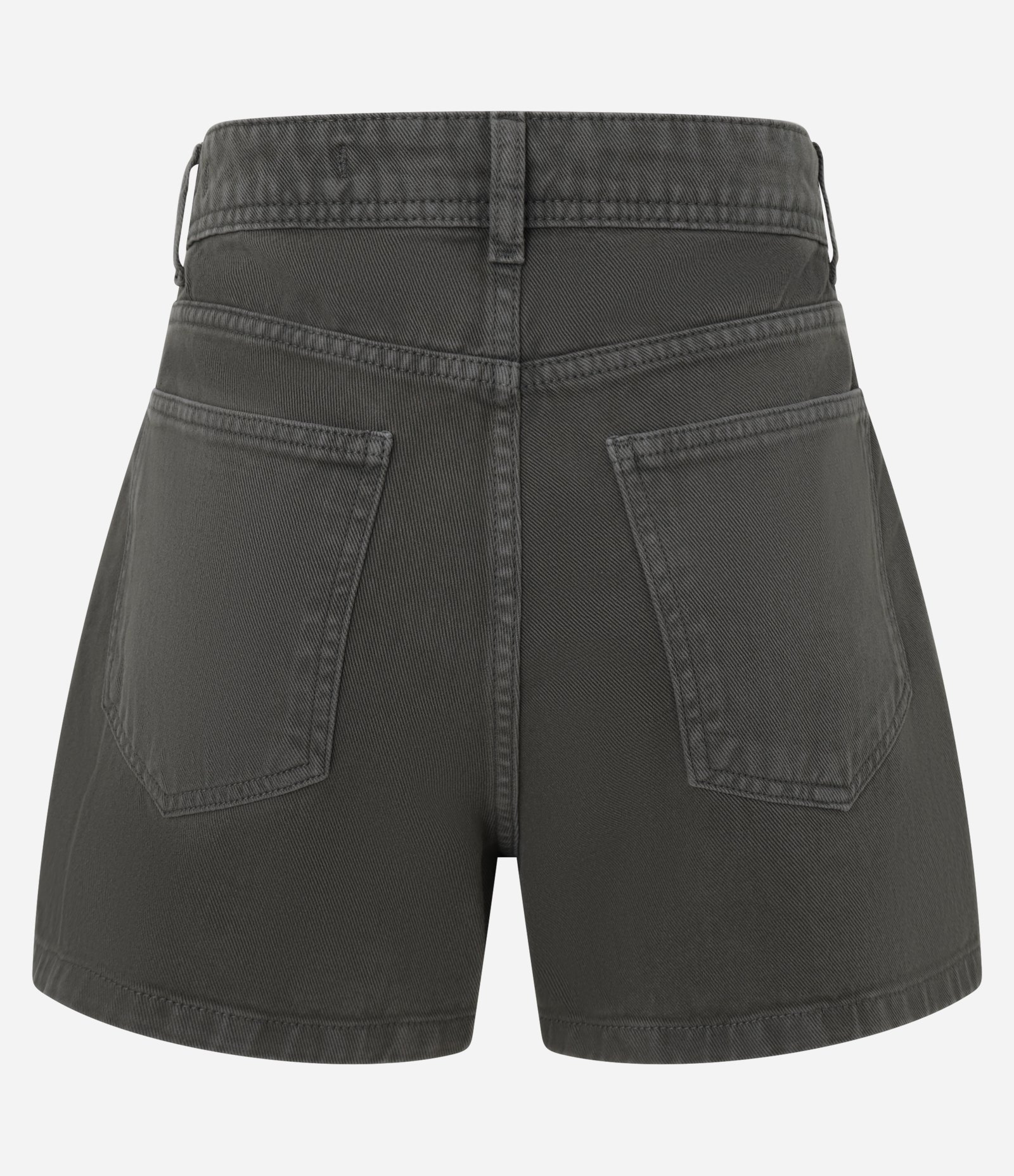 Short Saia Curto em Sarja com Passantes e Bolsos Verde Escuro 8