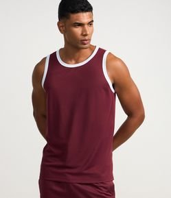 Regata Esportiva Regular com Tecnologia Dry e Viés Contrastante