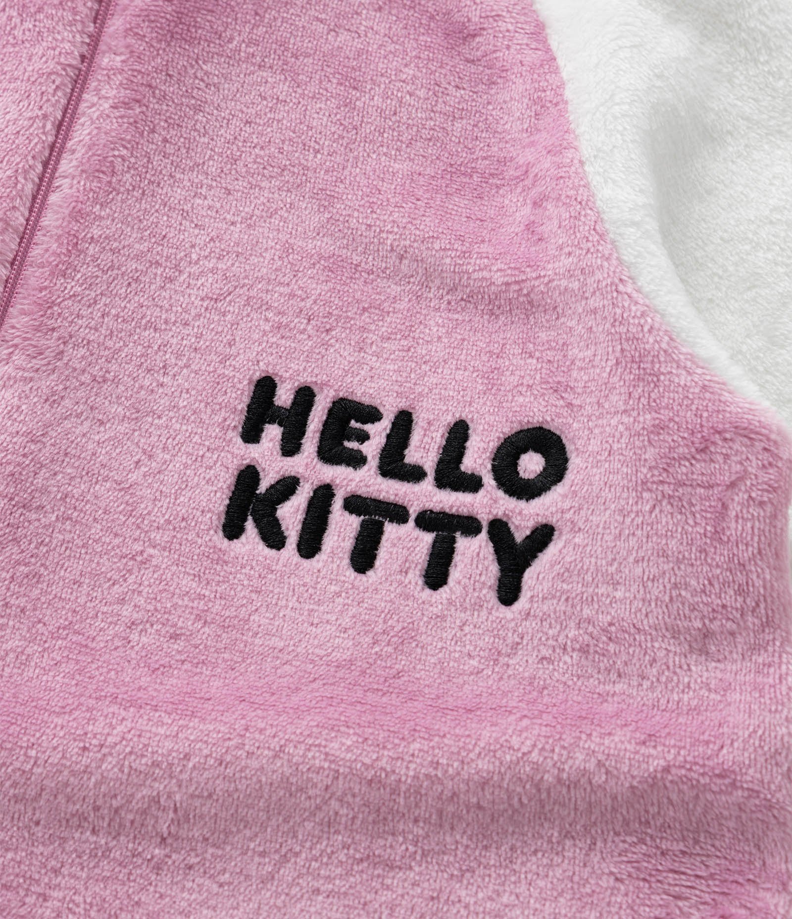 Pijama Jumper Infantil em Fleece com Bordado Hello Kitty - Tam 5 a 16 Anos Rosa 6