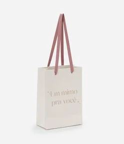 Embalagem Pequena com Lettering Um Mimo Para Você