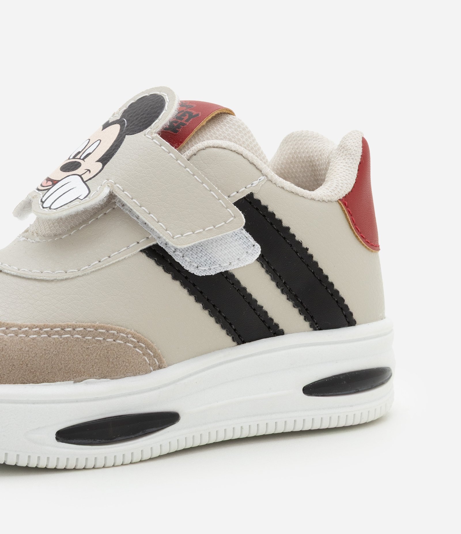 Tênis Infantil com Estampa do Mickey e Sola em LED - Tam 20 ao 27 Bege 3