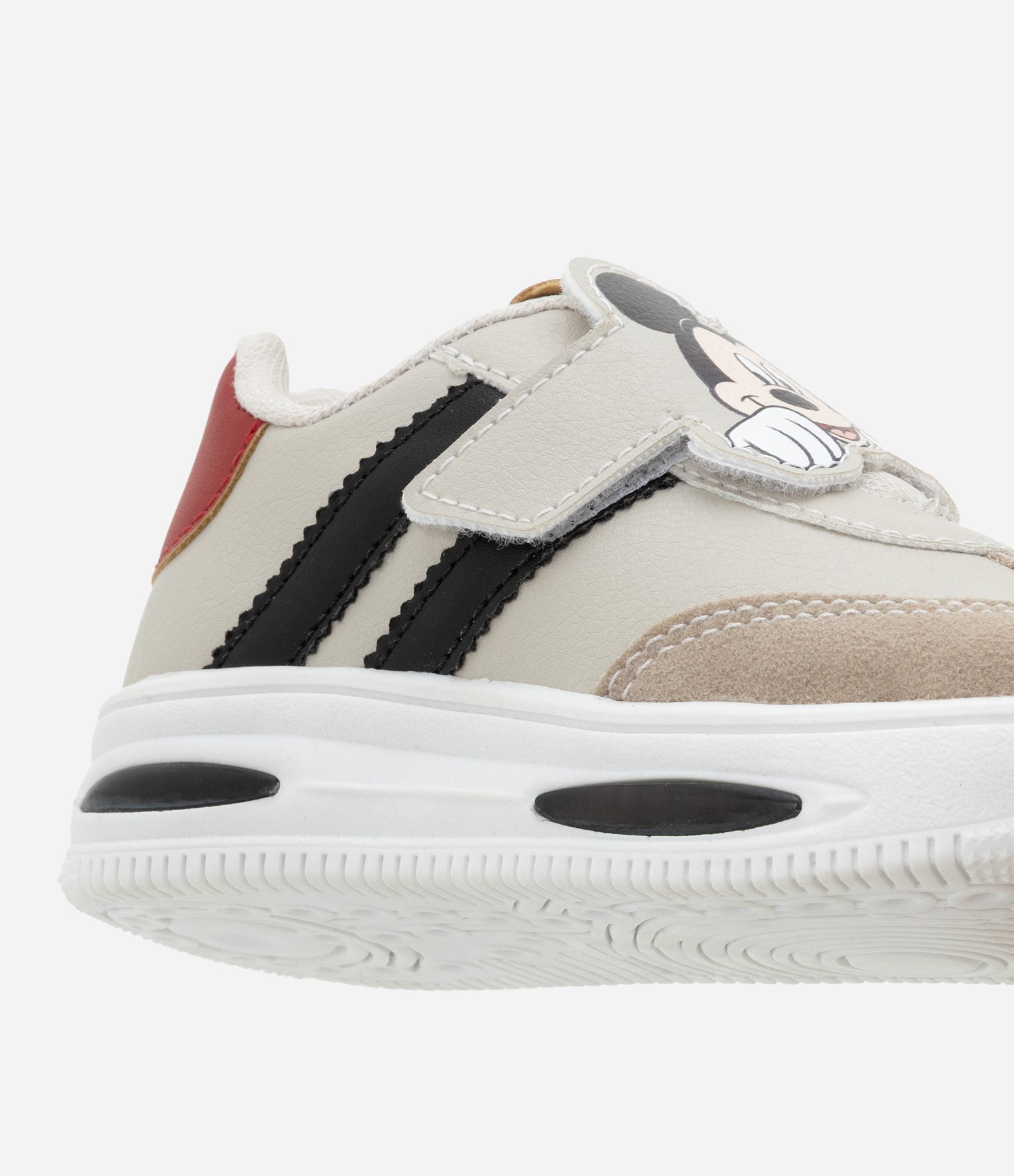 Tênis Infantil com Estampa do Mickey e Sola em LED - Tam 20 ao 27 Bege 4