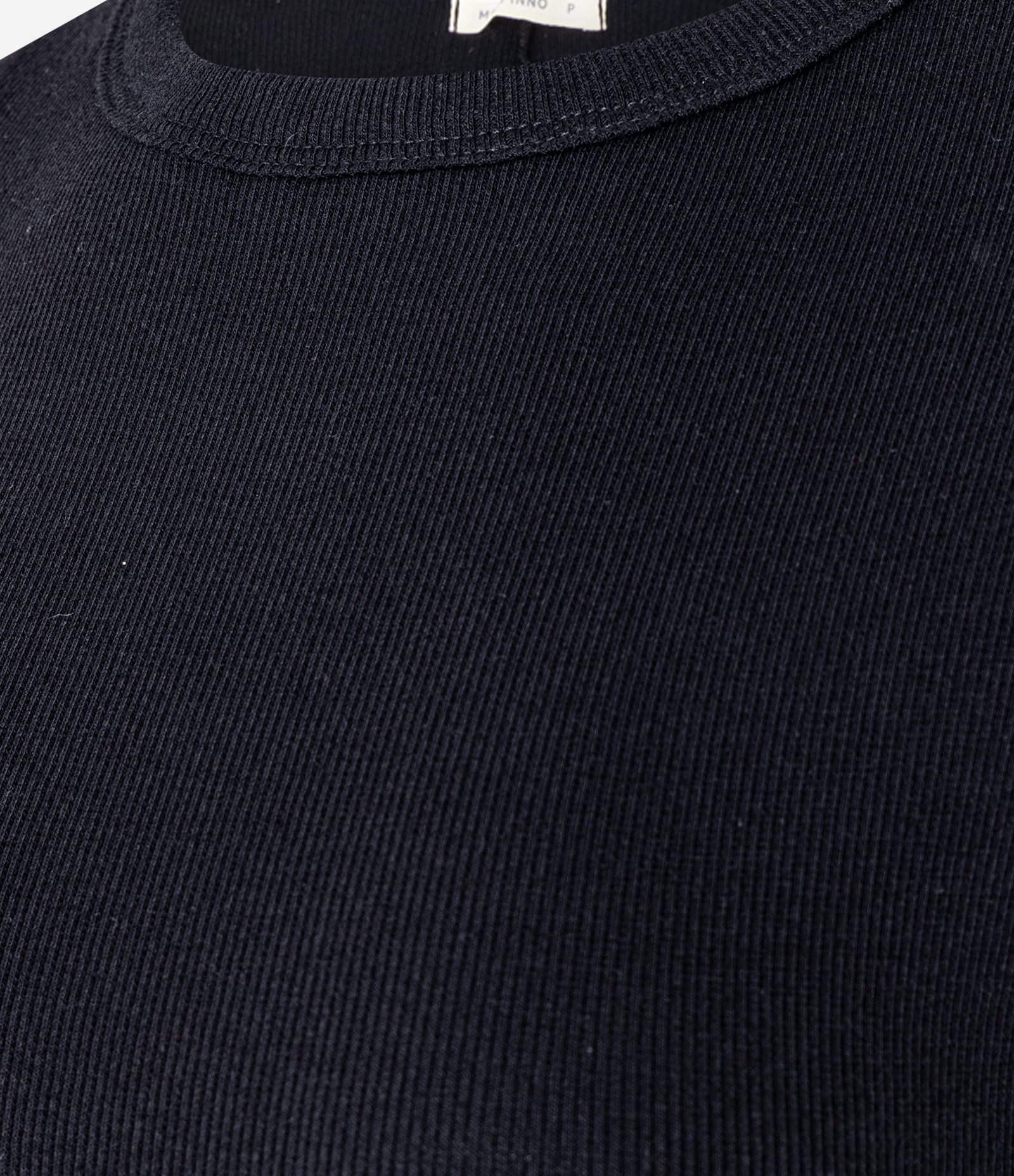 Vestido Longo Canelado em Ribana com Fenda na Barra Preto 7