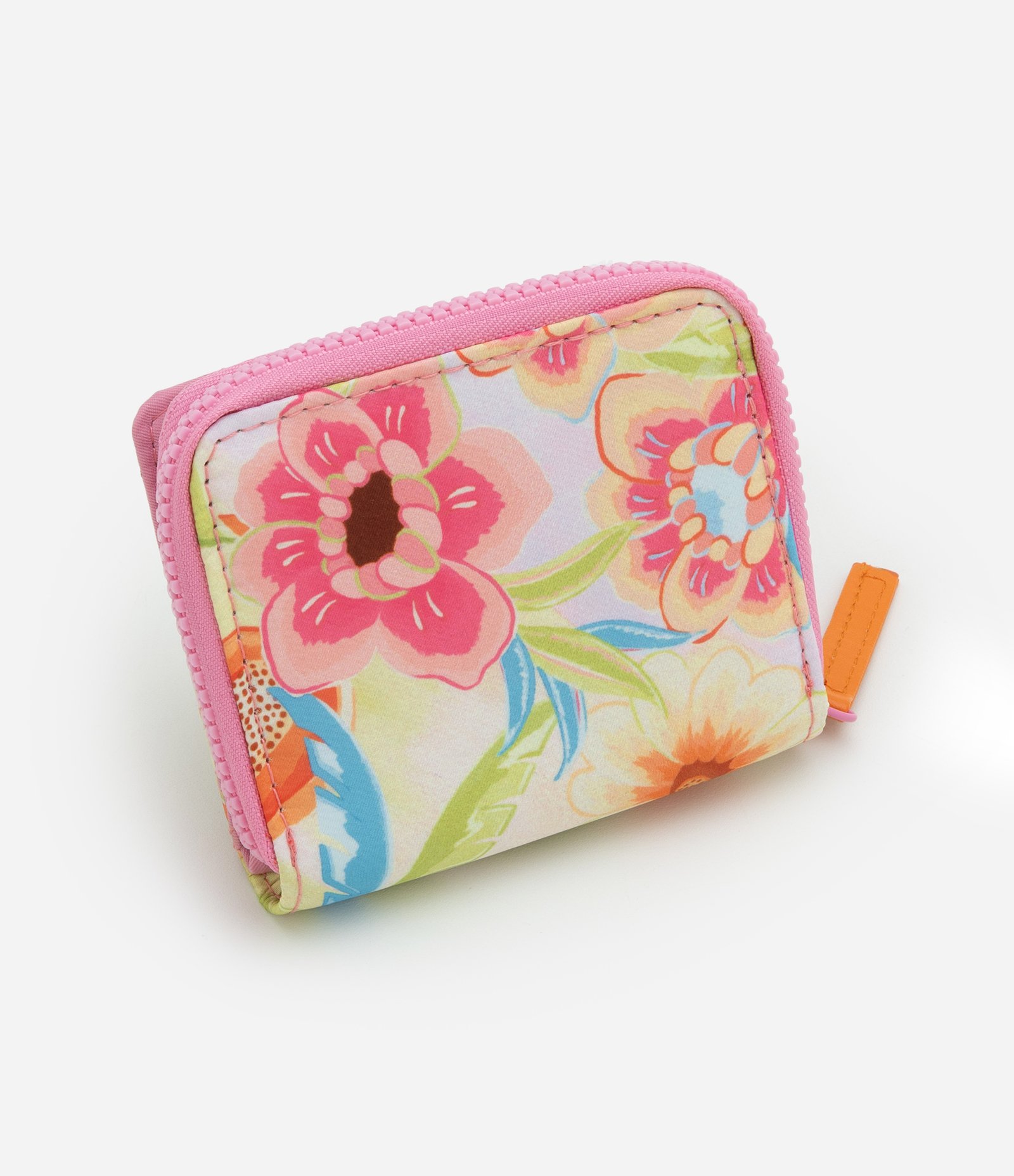 Carteira com Divisórias e Estampa Flores e Fruta Multicores 3