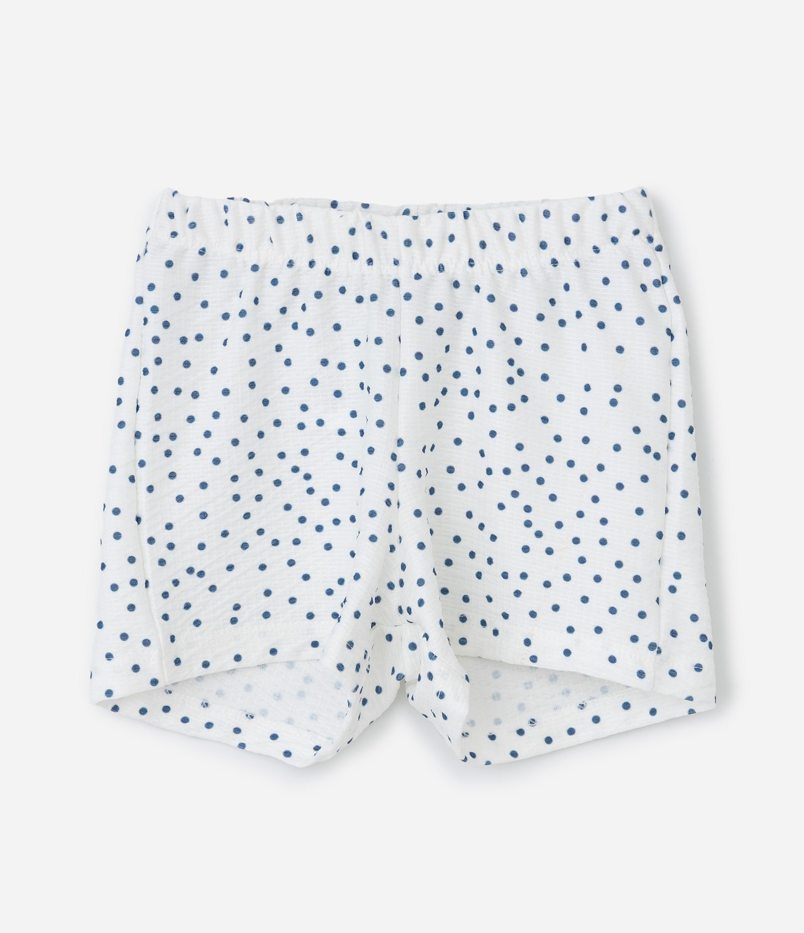 Conjunto Infantil com Estampa Poá Texturizado - Tam 0 a 18 Meses Branco 5