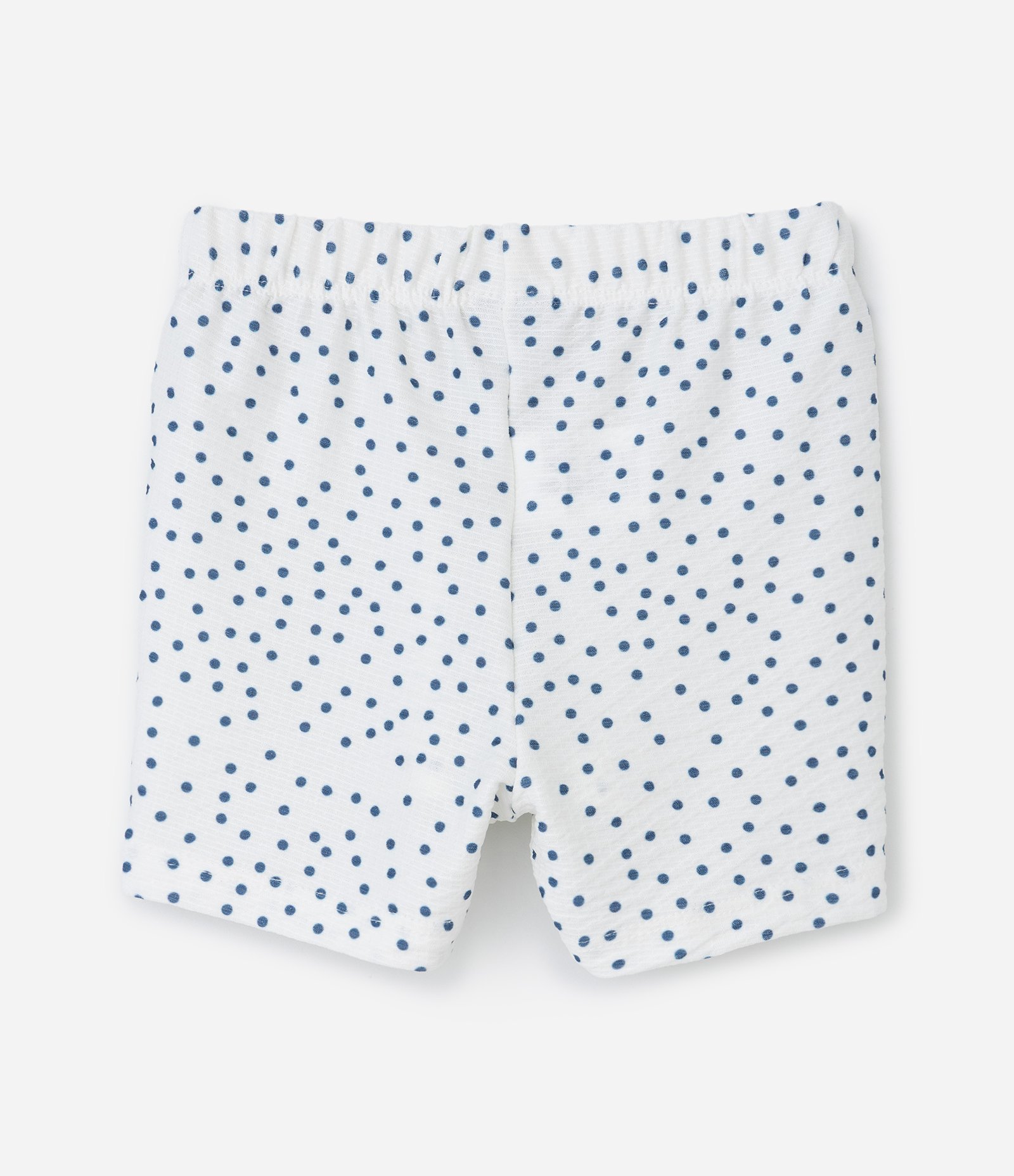 Conjunto Infantil com Estampa Poá Texturizado - Tam 0 a 18 Meses Branco 6