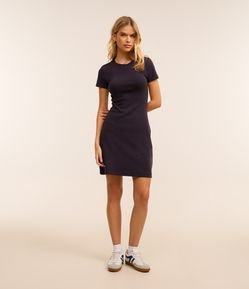 Vestido Curto em Ribana Básico