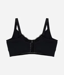 Sutiã Meia Taça Alongado de Renda Sem Bojo com Aro Curve & Plus Size