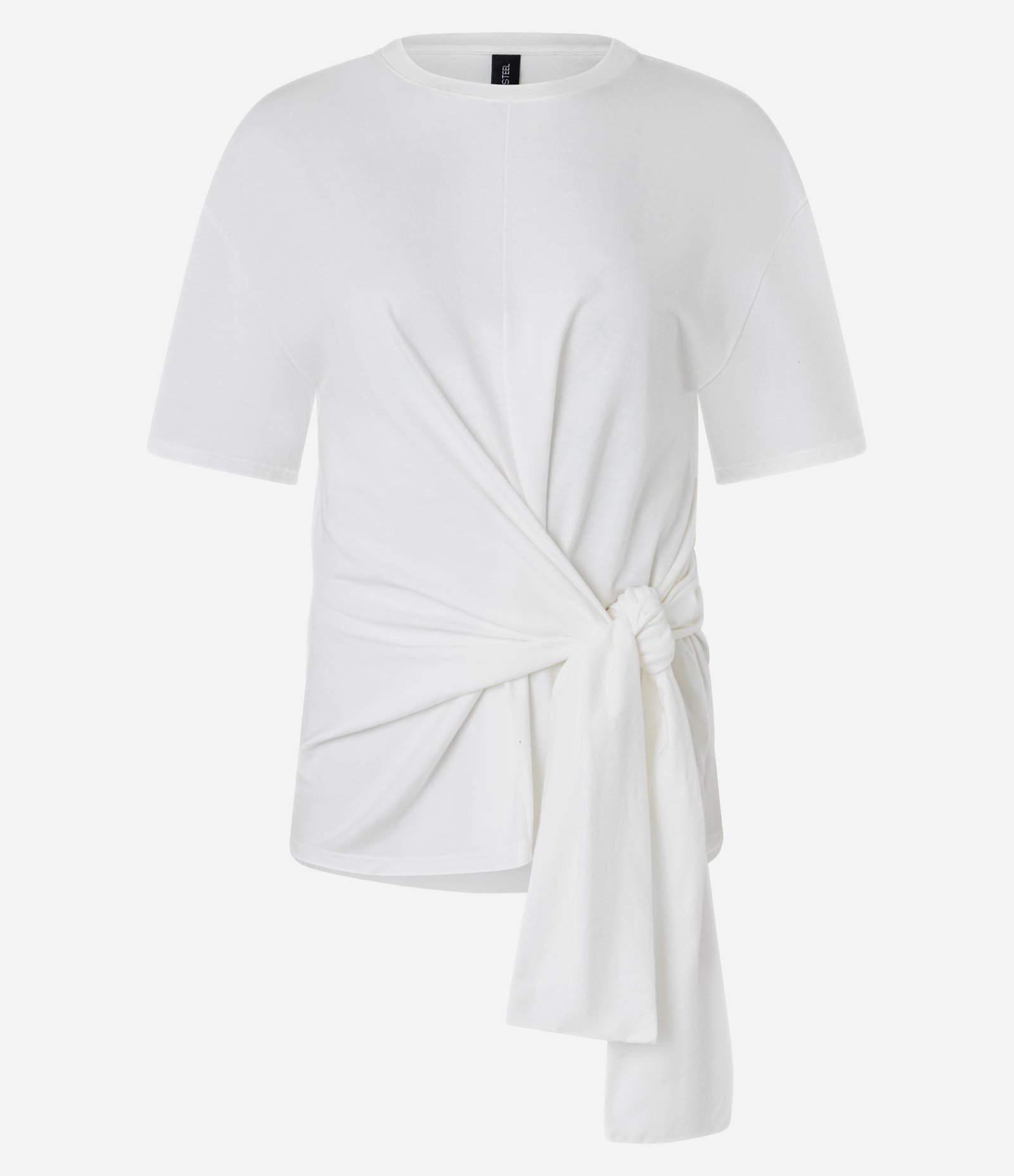 Blusa em Algodão com Amarração Frontal Branco 5