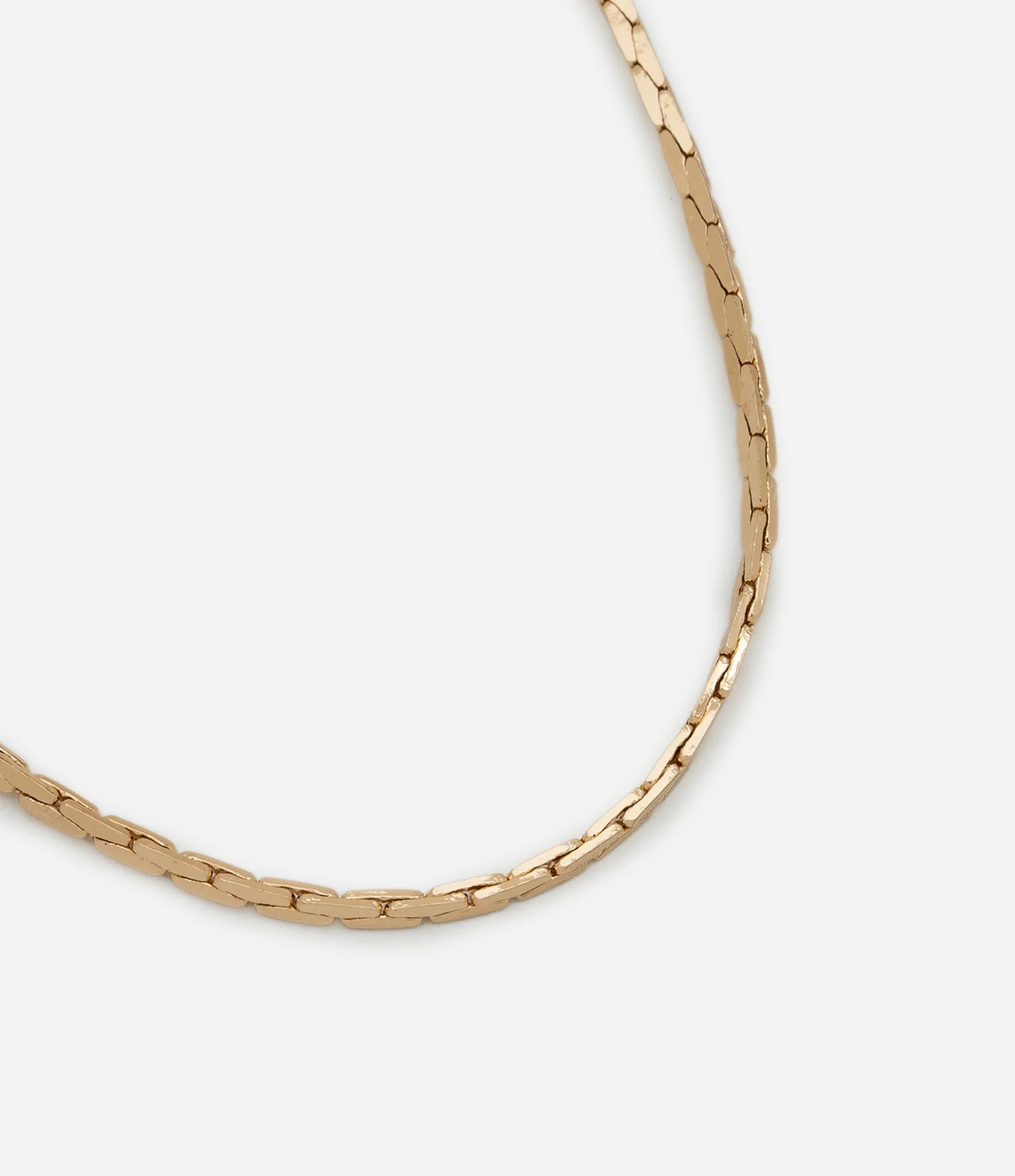 Colar Curto em Metal Diamantado Dourado 1