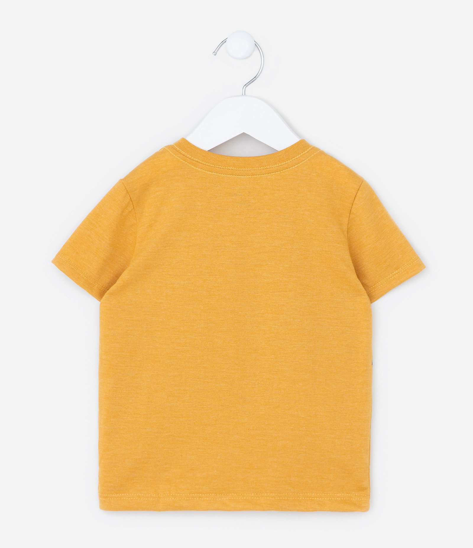Camiseta Infantil com Estampa de Ursinhos - Tam 1 a 6 Anos Amarelo 3