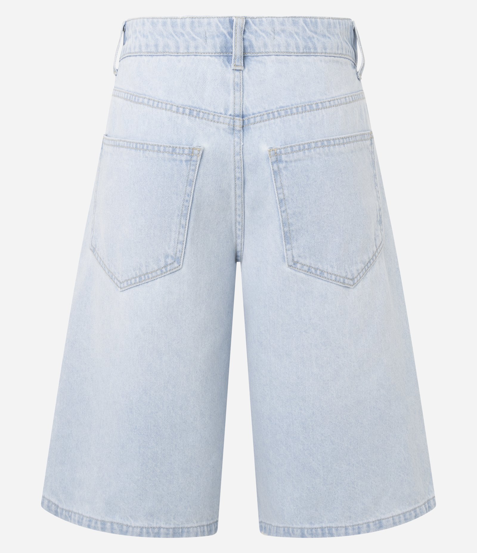Bermuda Jorts em Jeans com Bolsos Claro Delavê 7