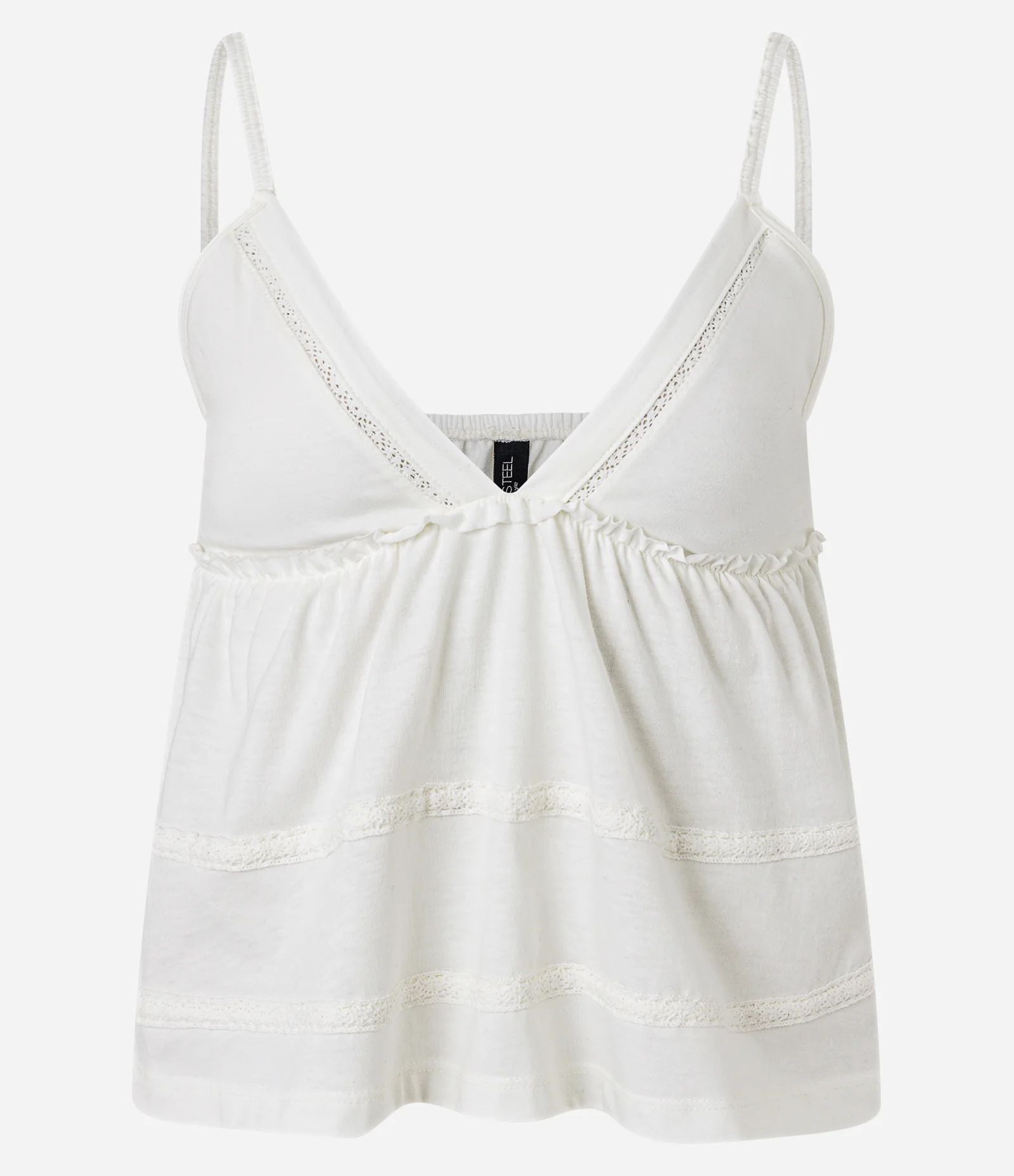 Blusa de Alças com Amarração e Recortes Branco 6