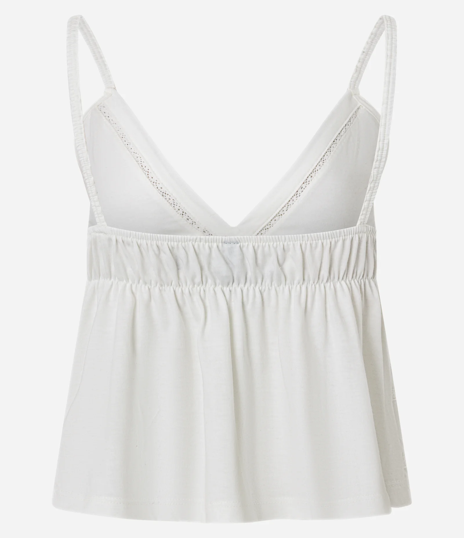 Blusa de Alças com Amarração e Recortes Branco 8