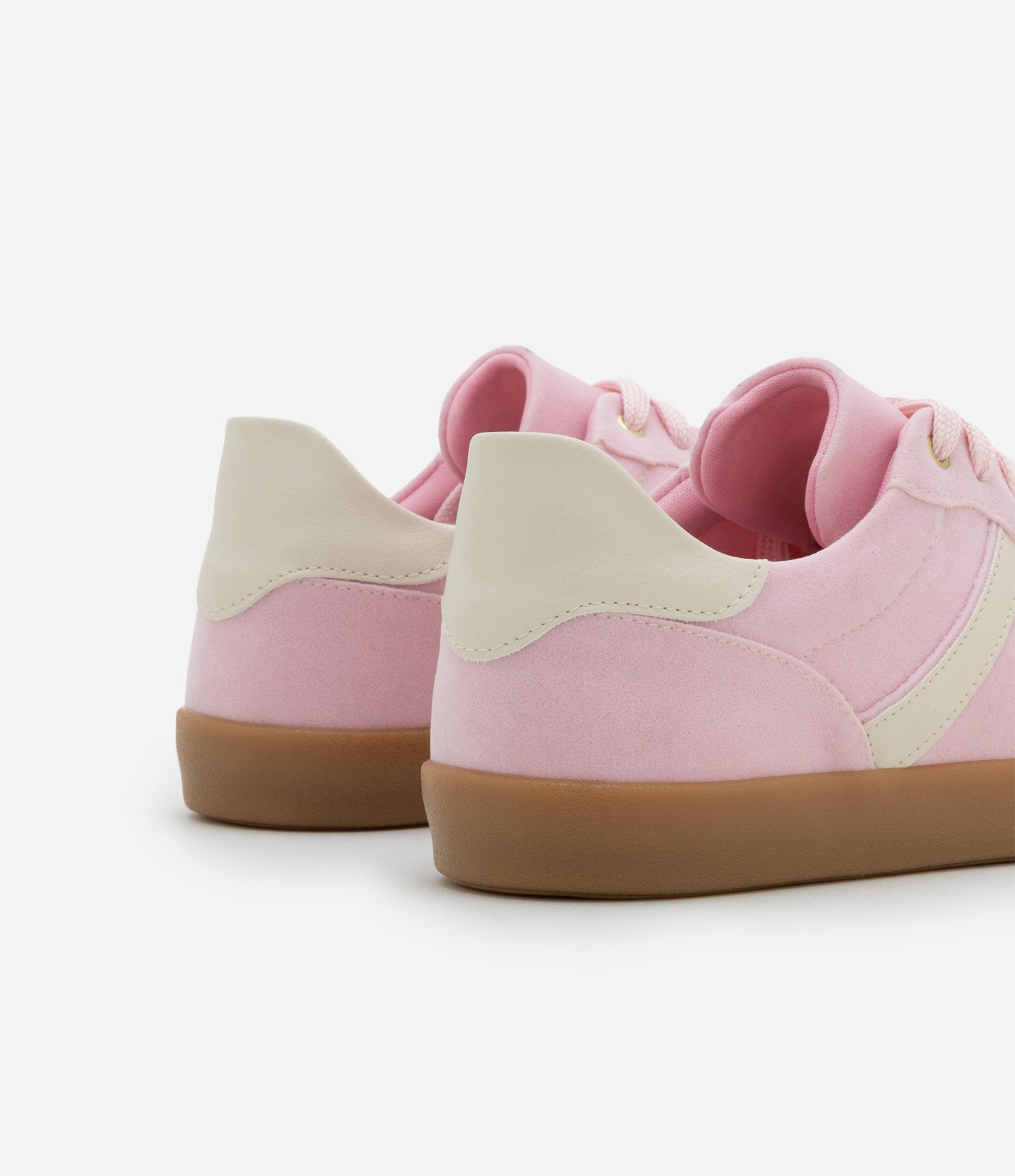 Tênis Chuteira com Efeito Camurça Rosa 5