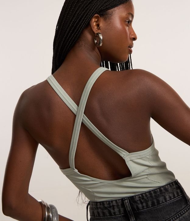 Body Seamless com Recorte Lateral Texturizado