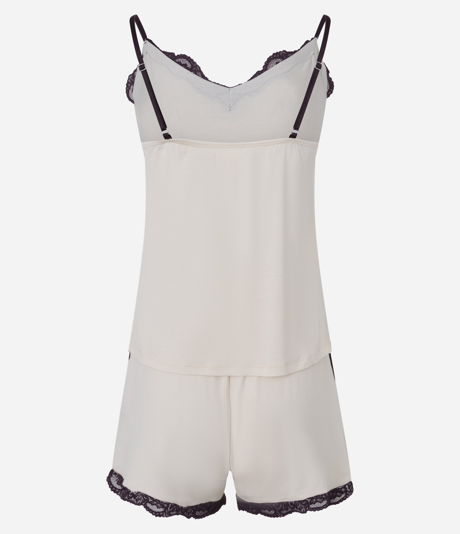 Pijama Short Doll em Viscose com Alcinha e Detalhe de Renda Rosa 6