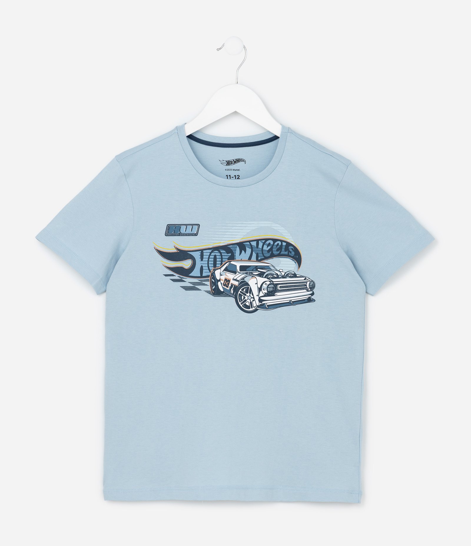Pijama Infantil com Estampa Hot Wheels - Tam 7 a 14 Anos Azul 2