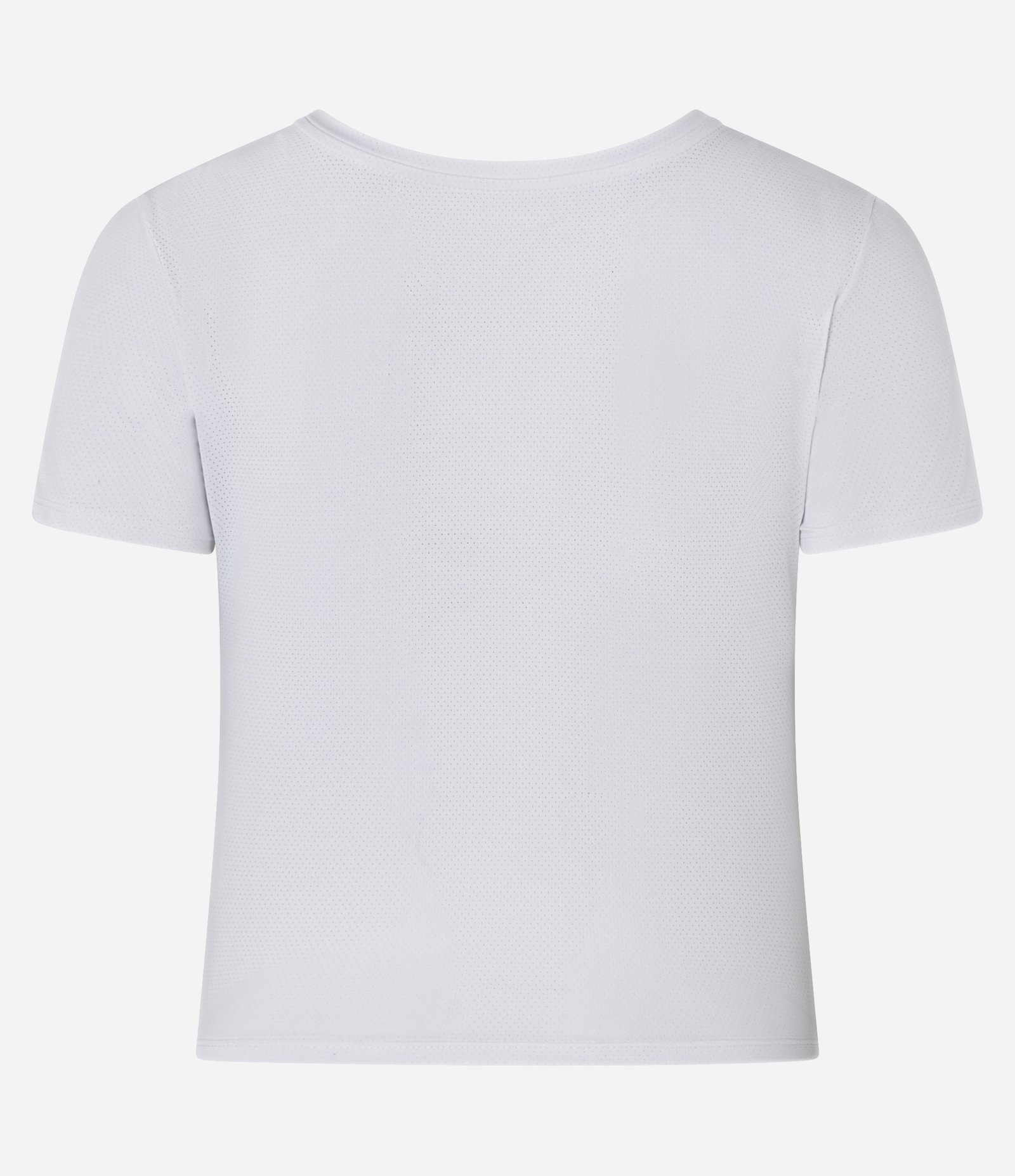 Camiseta Cropped Esportiva com Tecnologia Dry e Estampa Athletics Branco 6