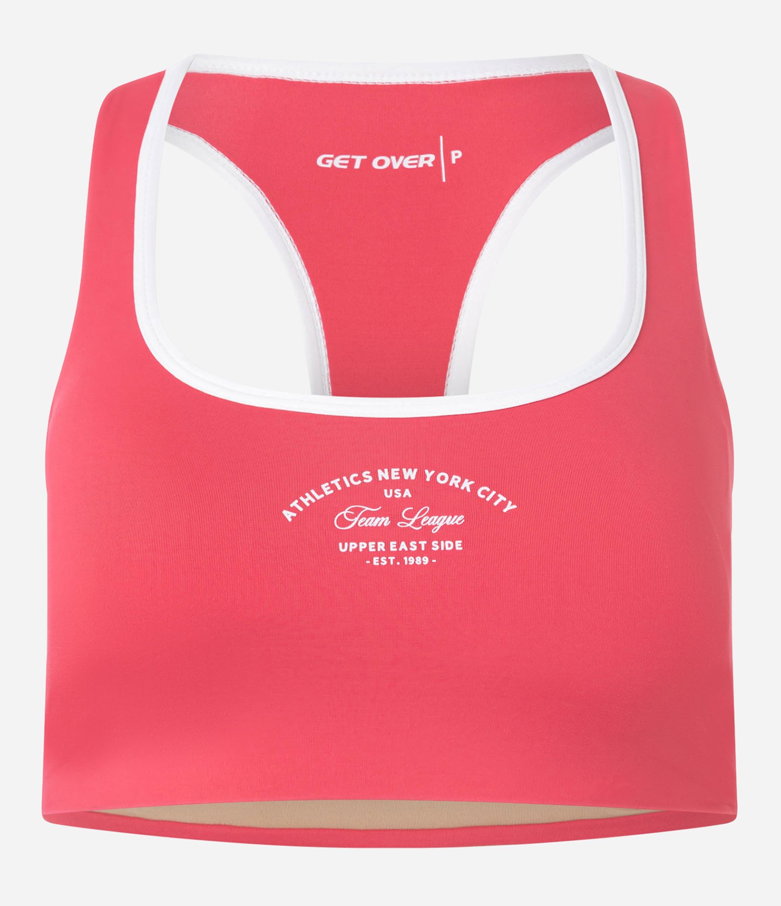 Top Nadador Esportivo em Microfibra com Estampa Athletic Rosa 5