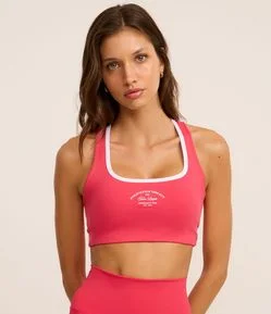 Top Nadador Esportivo em Microfibra com Estampa Athletic