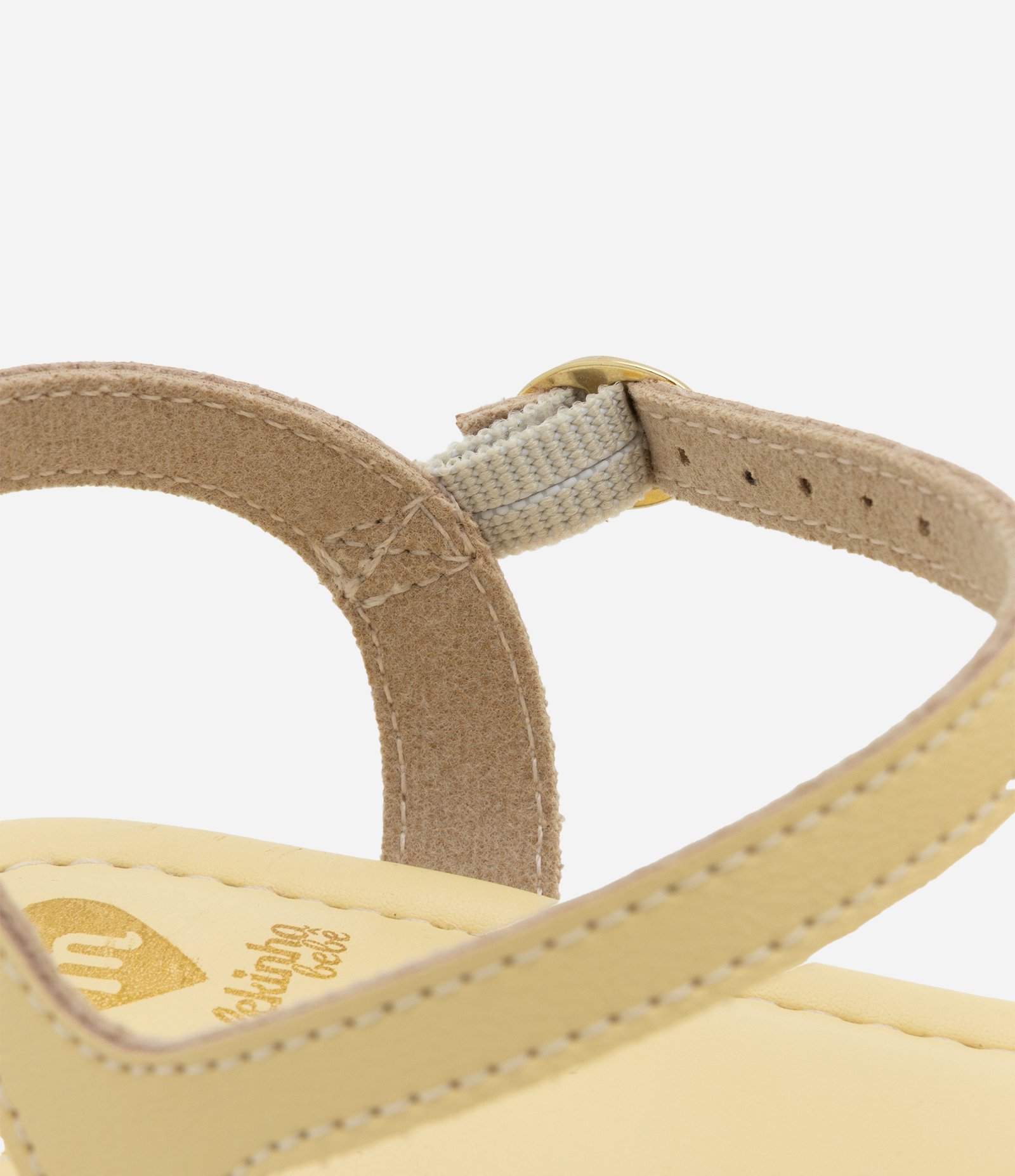 Sandália Infantil com Laço Aplicado - Tam 19 ao 25 Amarelo 3