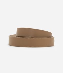 Cinto Médio em Couro com Botões de Pressão