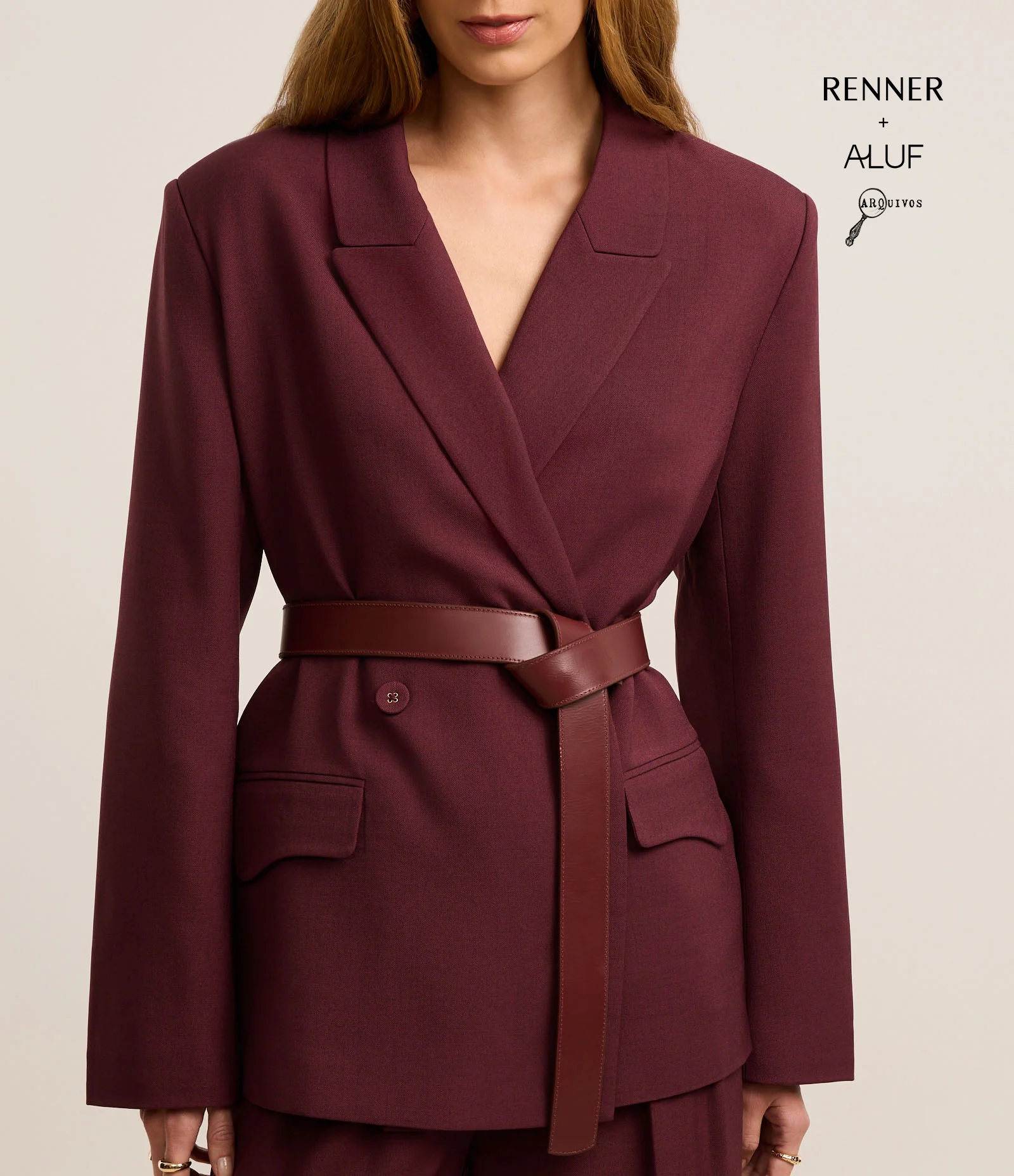 Cinto Médio em Couro com Botões de Pressão 1