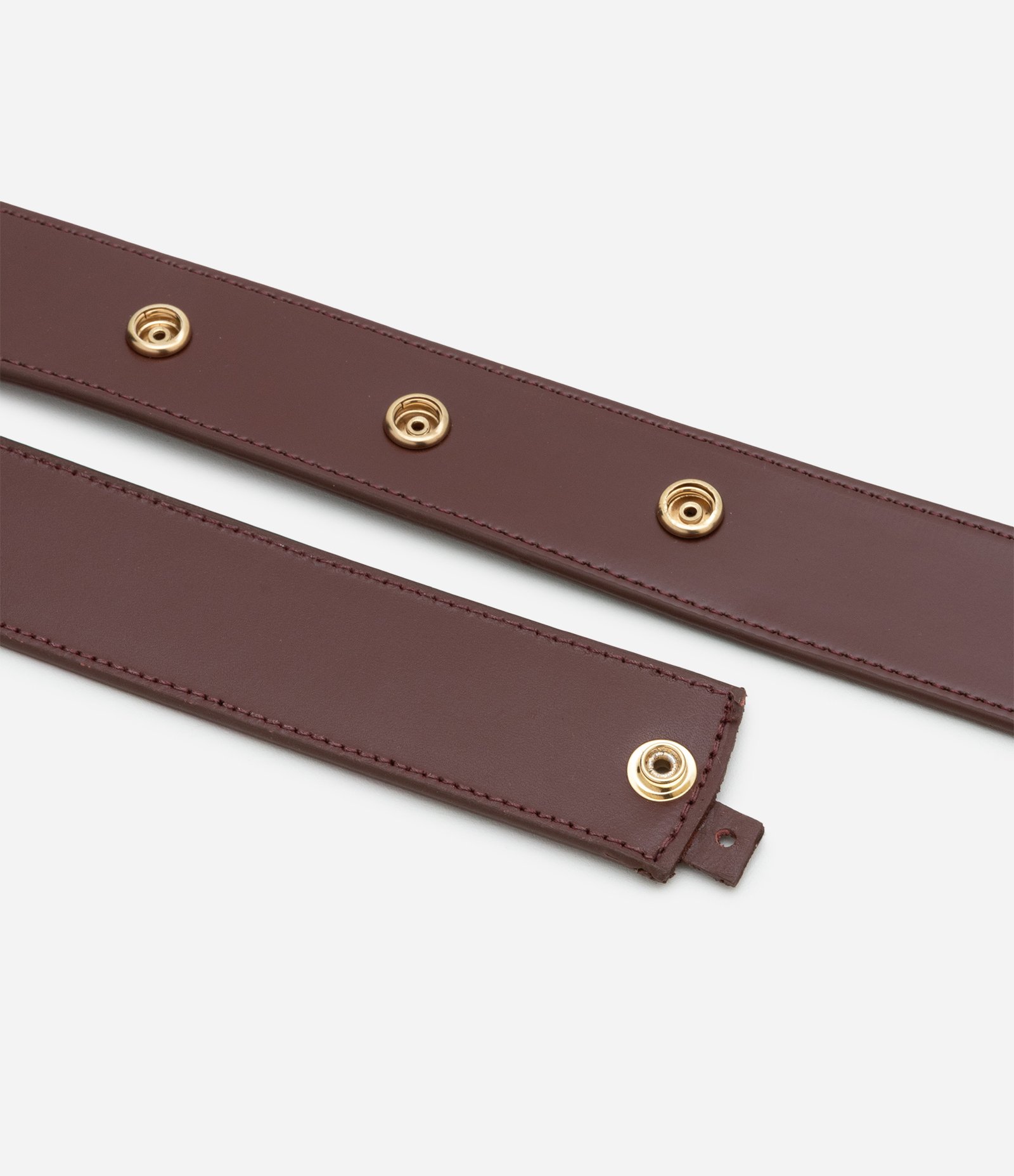 Cinto Médio em Couro com Botões de Pressão 4