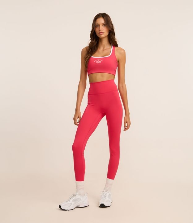 Calça Legging Esportiva em Microfibra Pesada com Bolso Funcional