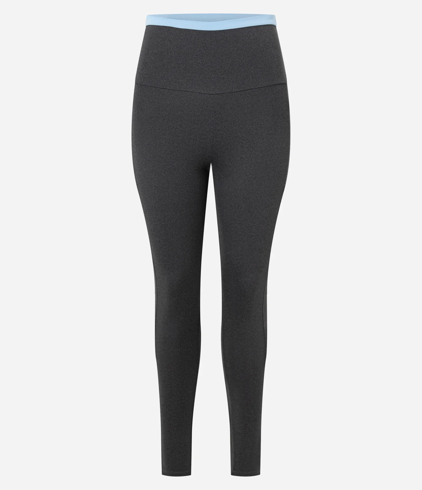 Calça Legging Esportiva em Microfibra Pesada com Viés Contrastante Cinza 6