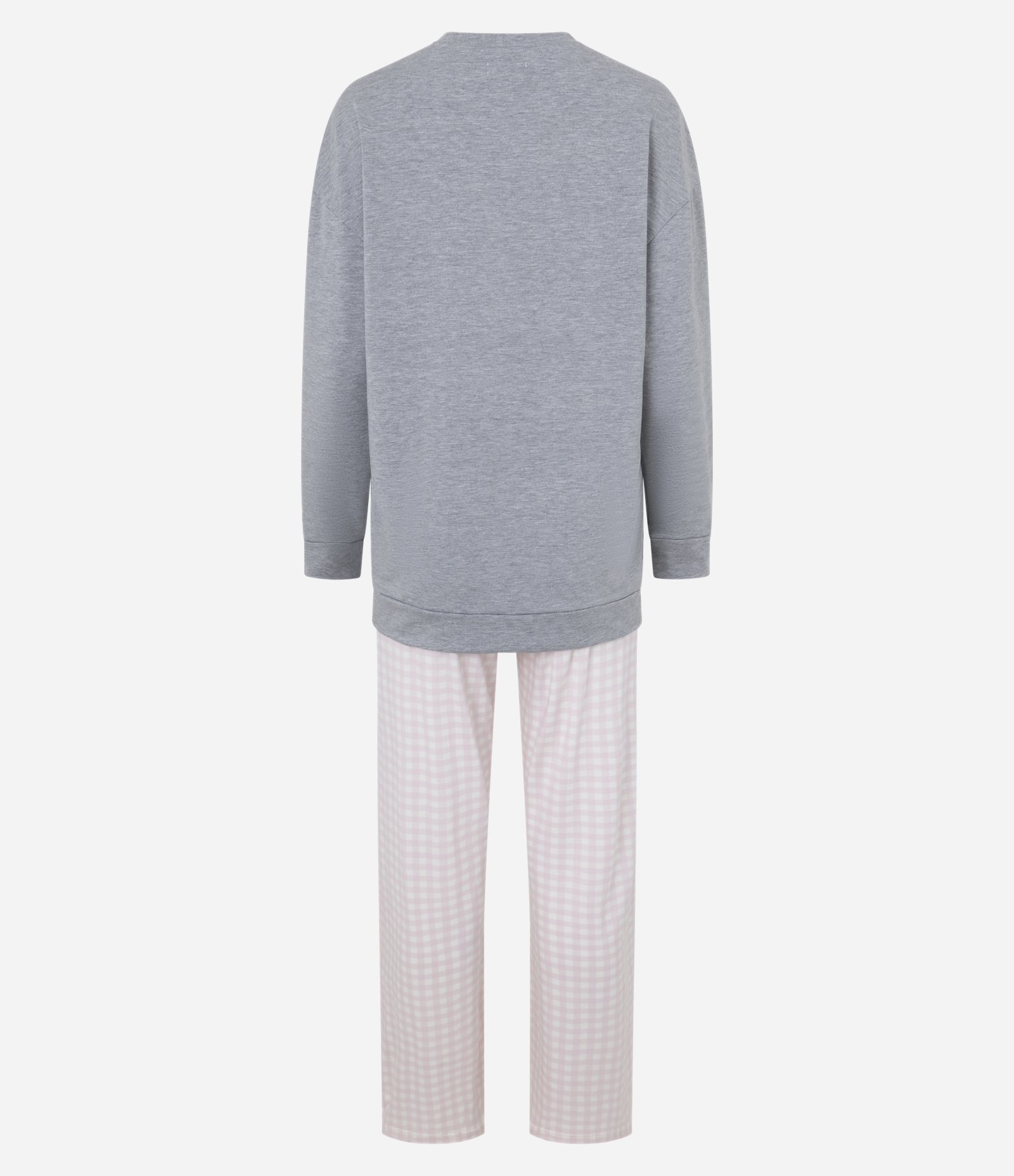 Pijama Longo em Moletom Felpudo com Estampa de Cachorrinho Cinza 5