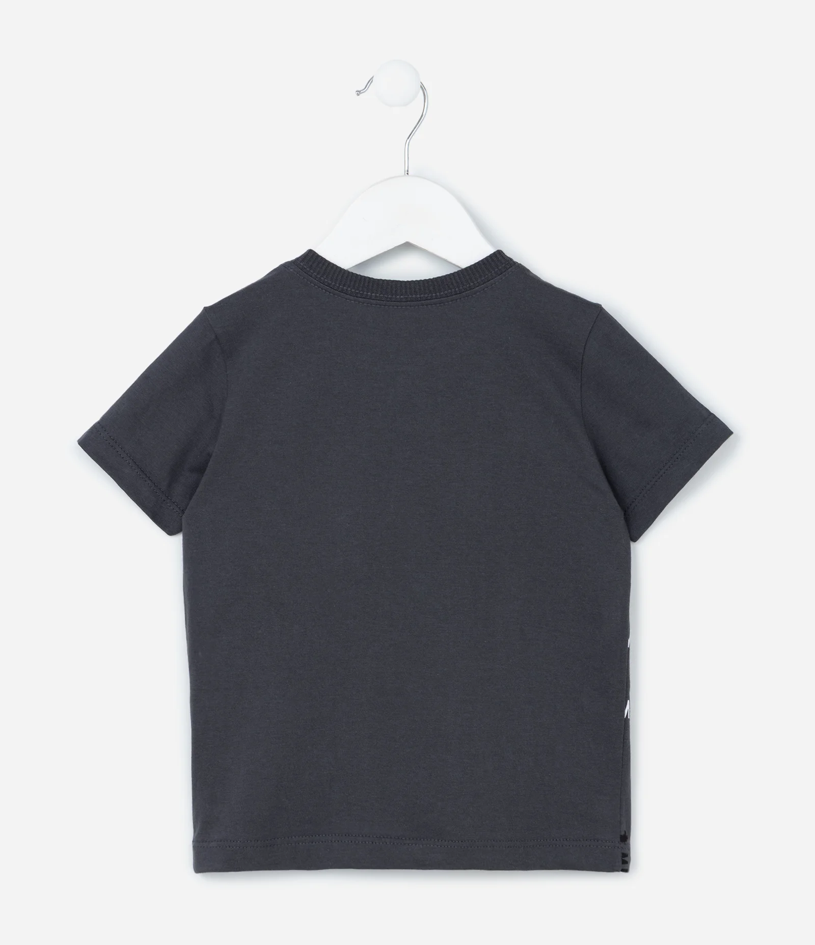 Camiseta Infantil com Bolsinho e Estampa Mickey Mouse - Tam 1 a 6 Anos Cinza 2