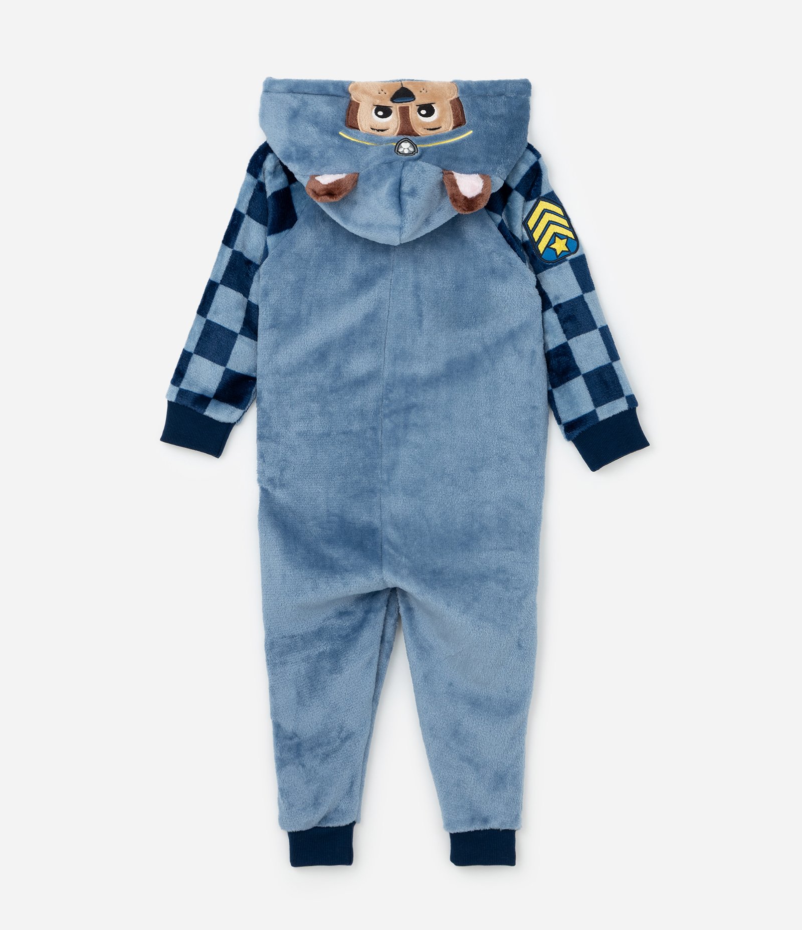 Pijama Jumper Infantil em Fleece com Bordado Patrulha Canina - Tam 2 a 6 Anos Azul 3