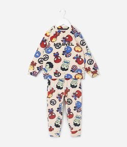 Pijama Infantil Longo em Plush com Estampa Baby Marvel – Tam 2 a 8 Anos