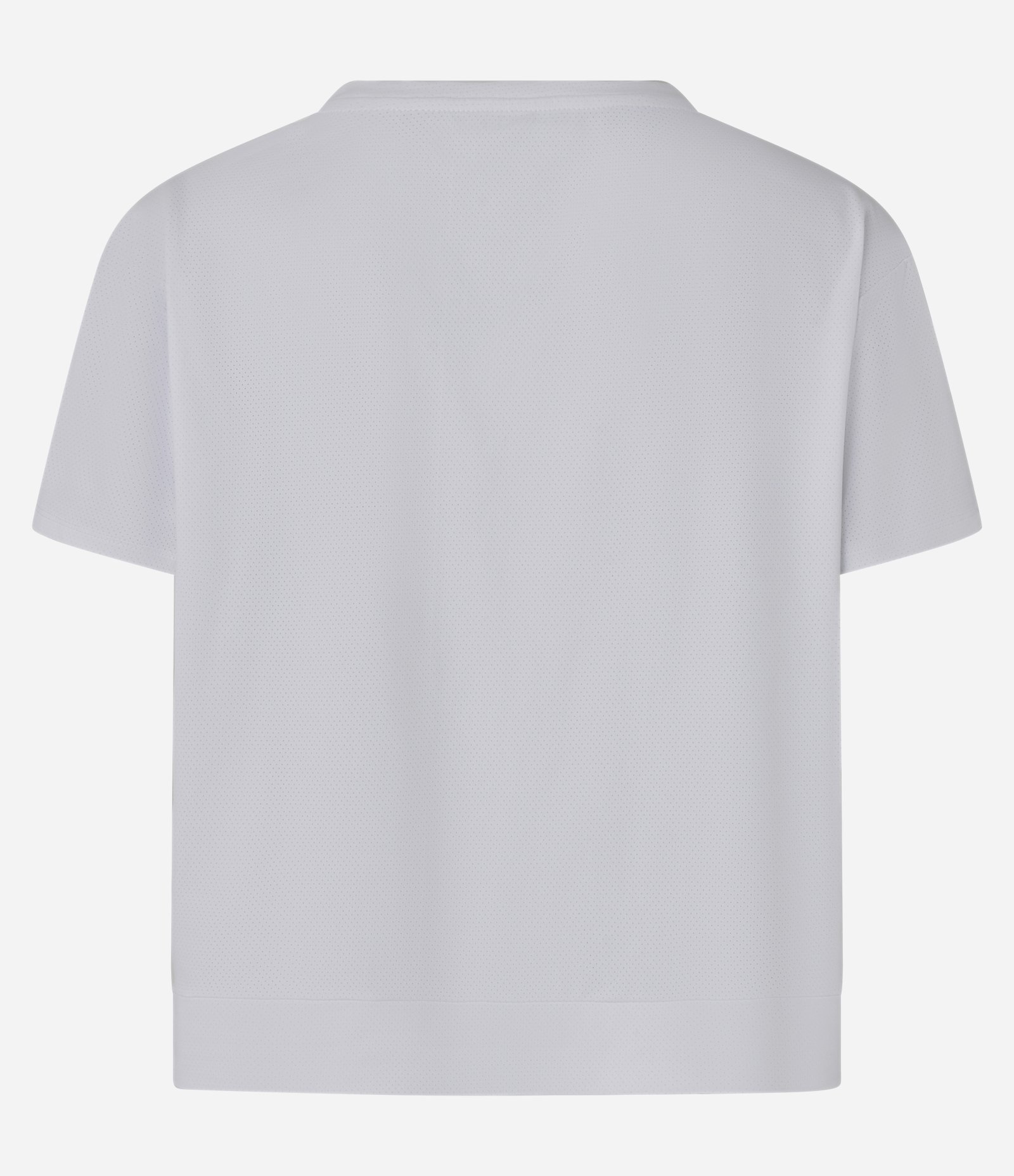 Camiseta Cropped Oversized Esportiva com Tecnologia Dry e Estampa Flow Branco 5