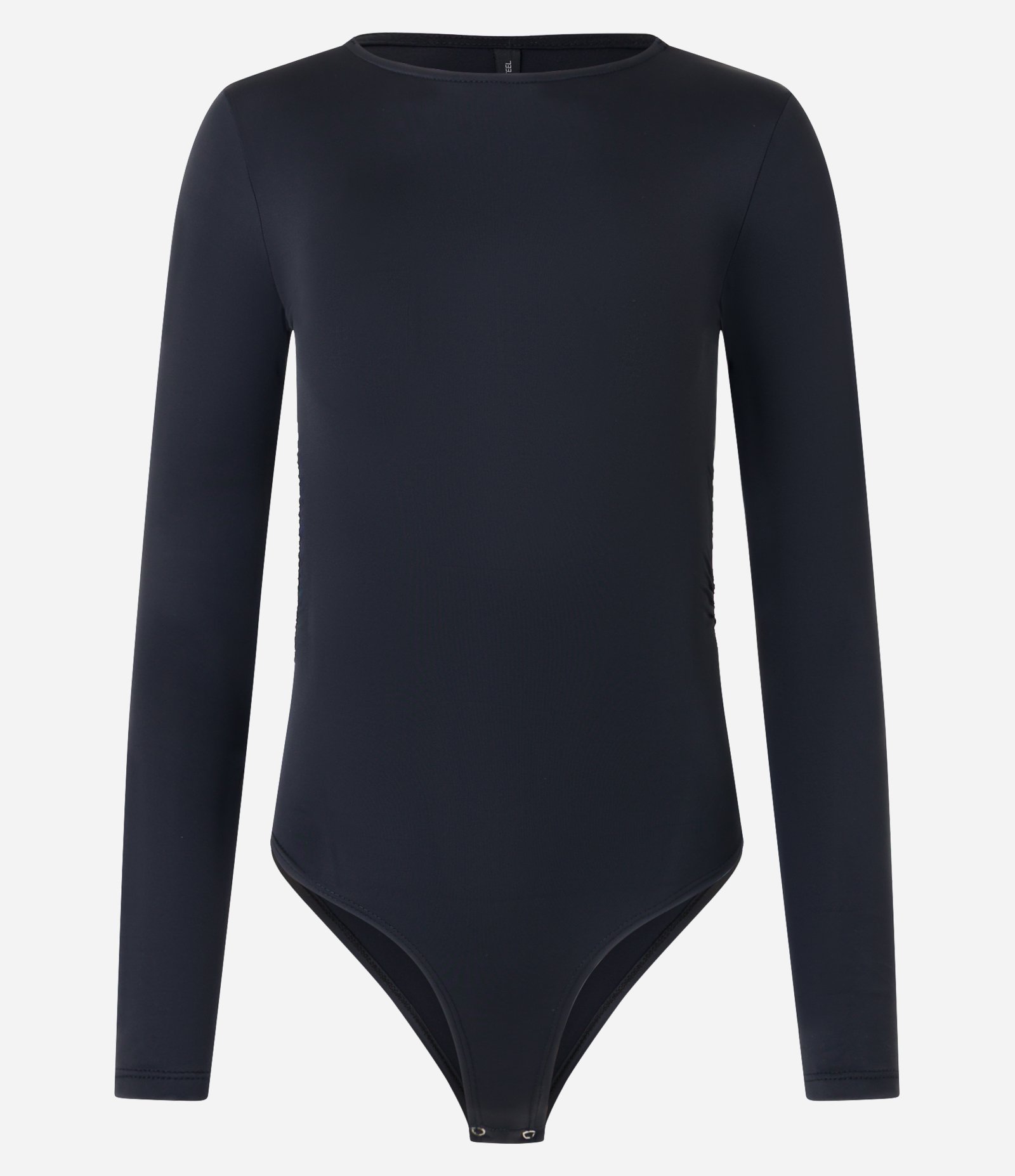 Body em Poliamida com Franzido Lateral Preto 4