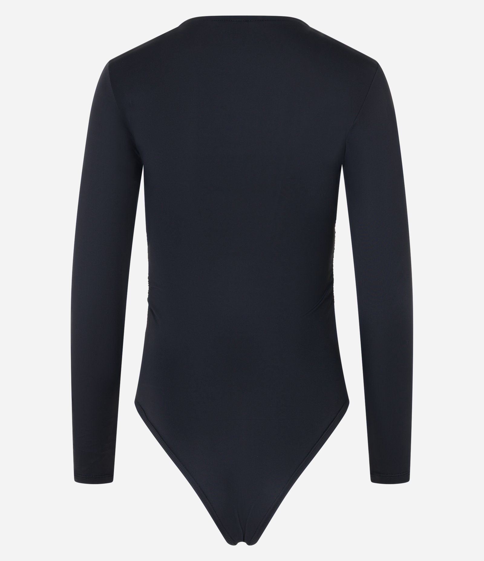 Body em Poliamida com Franzido Lateral Preto 5
