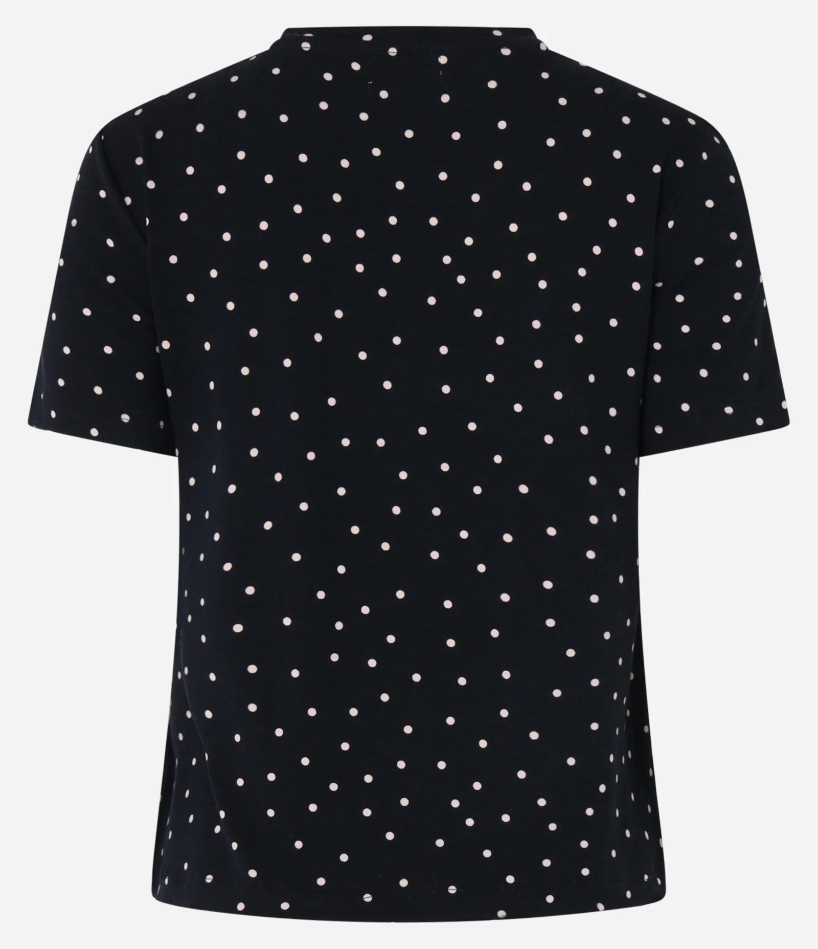 Blusa de Pijama em Viscose com Estampa Poá Preto 5