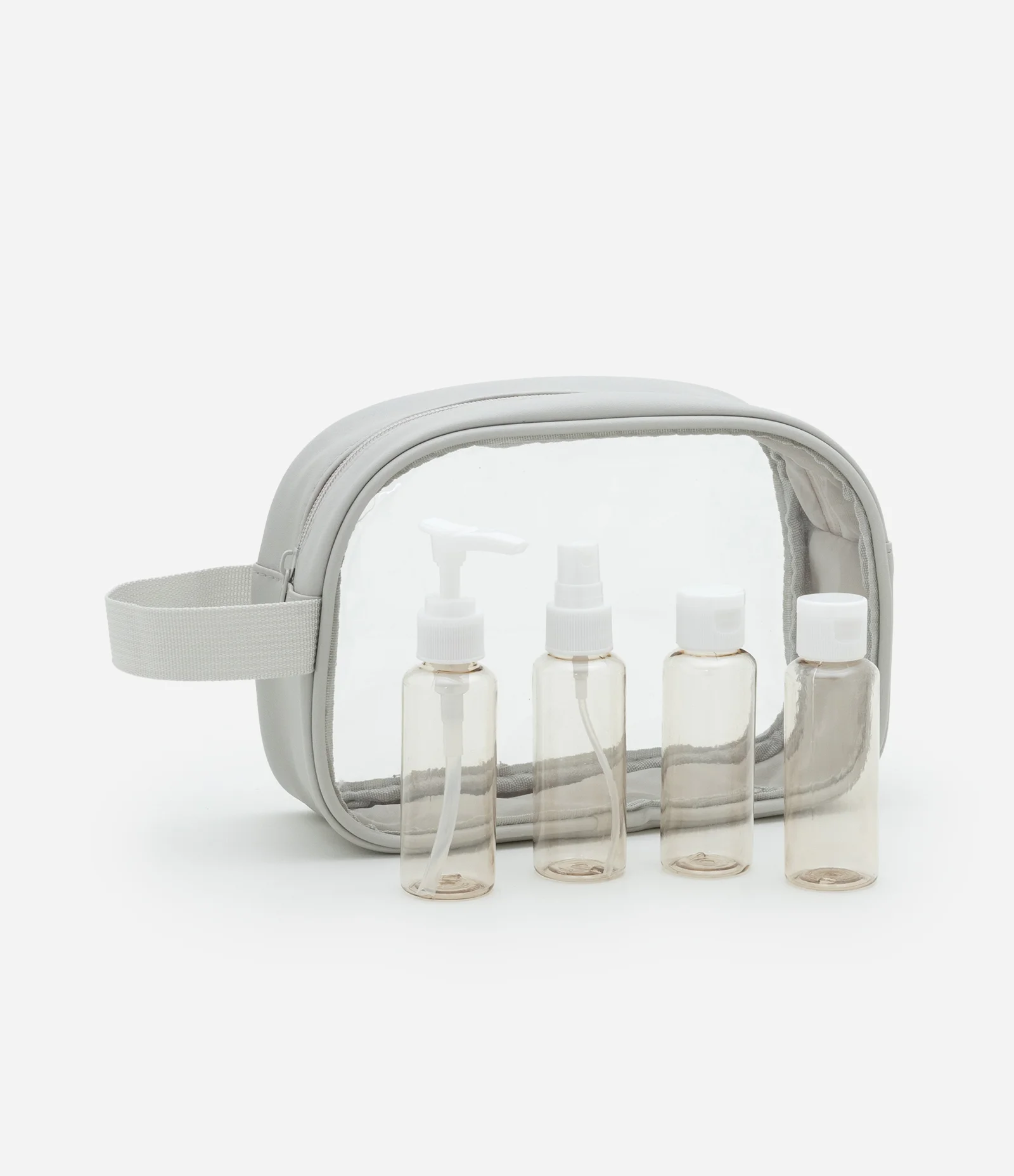 Kit Viagem com Nécessaire e Frascos para Produtos Off White 1