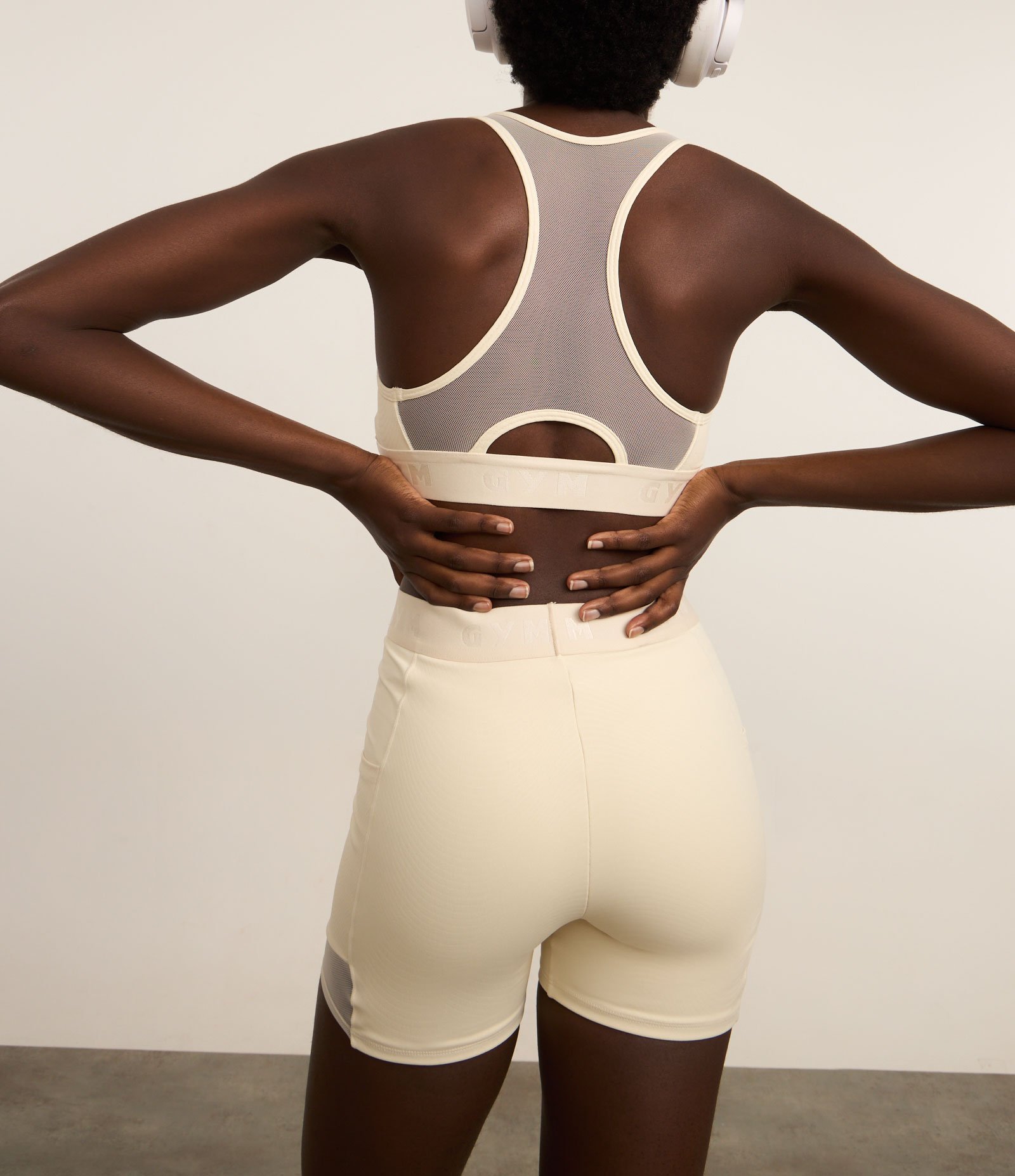 Top Nadador Esportivo em Microfibra Texturizada e Cós Elástico Amarelo Manteiga 3