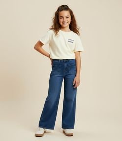 Camiseta Boxy Infantil com Estampa de Limões - Tam 5 a 14 Anos