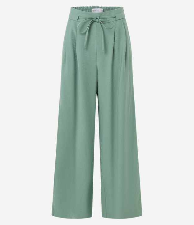 Calça Wide Leg Alfaiatada com Cintinho Embutido