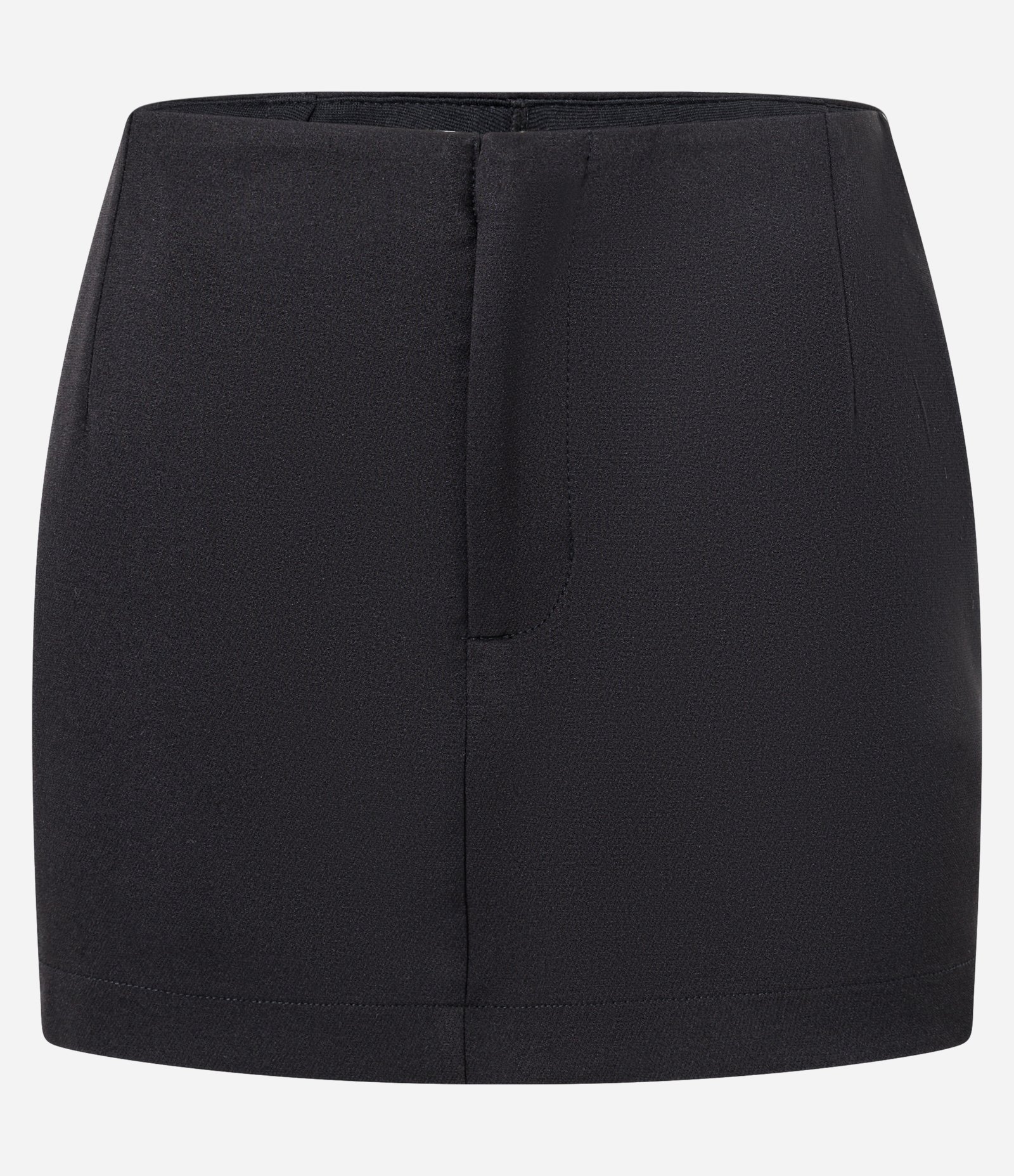 Short Saia Mini Alfaiataria com Recorte no Bolso Preto 6