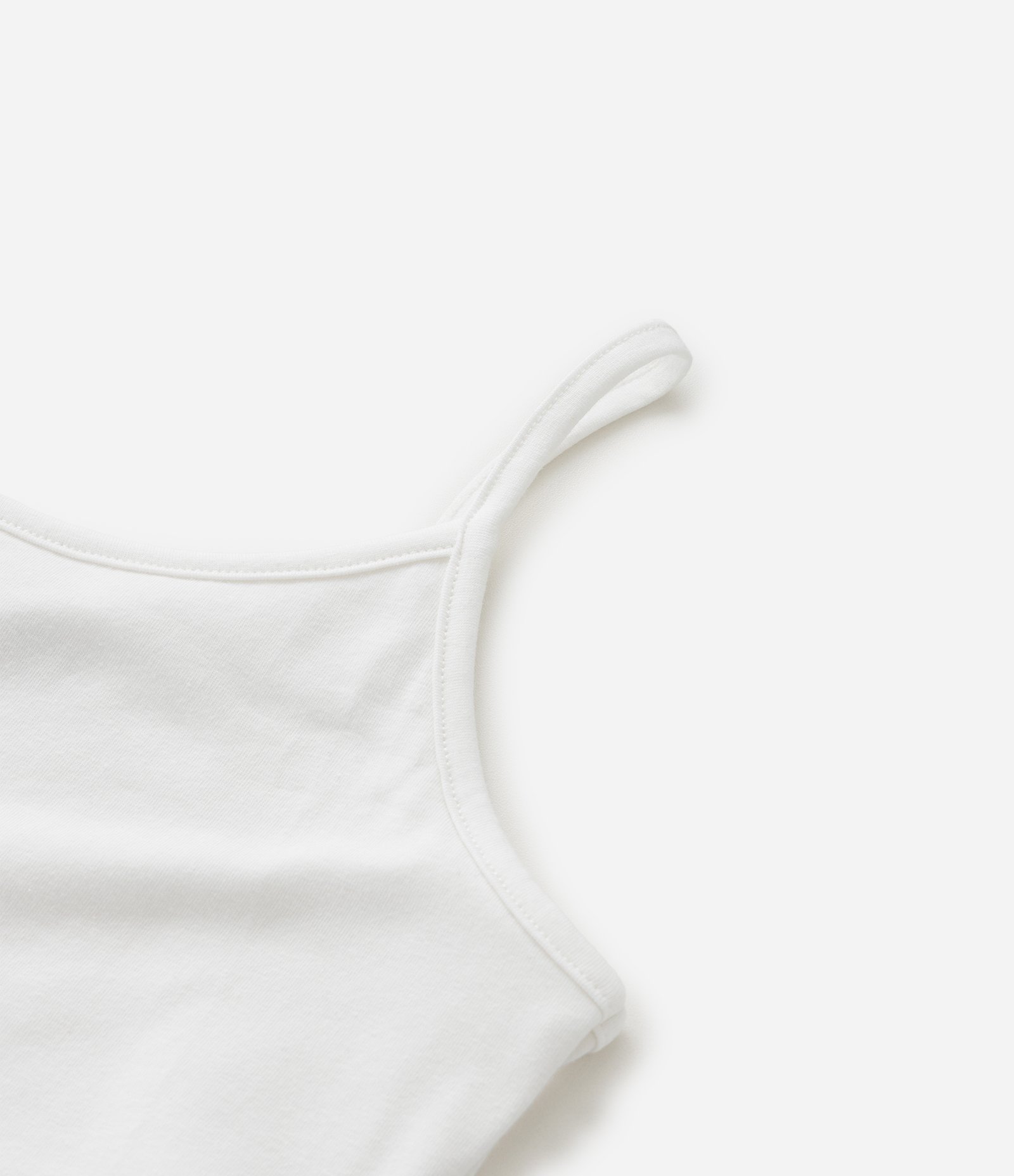 Top Cropped  Infantil em Algodão - Tam 5 a 14 Anos Branco 5